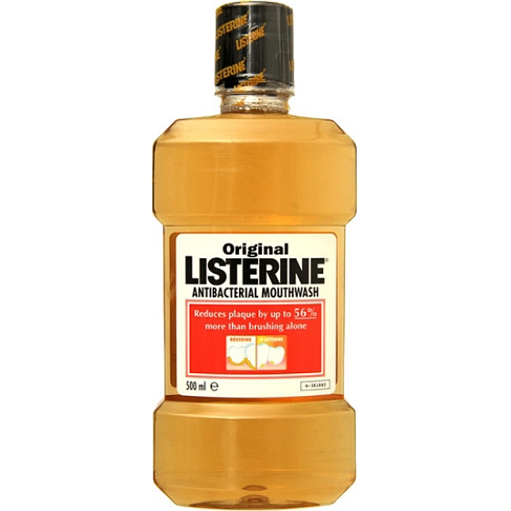 Listerine Original ústní voda antibakteriální 500 ml