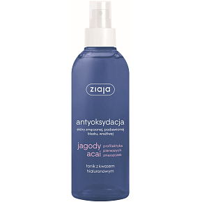 Ziaja Acai Berry tonik do twarzy z kwasem hialuronowym rozpylacz 200 ml