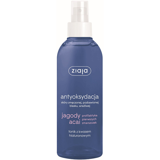Ziaja Acai Berry tonik do twarzy z kwasem hialuronowym rozpylacz 200 ml