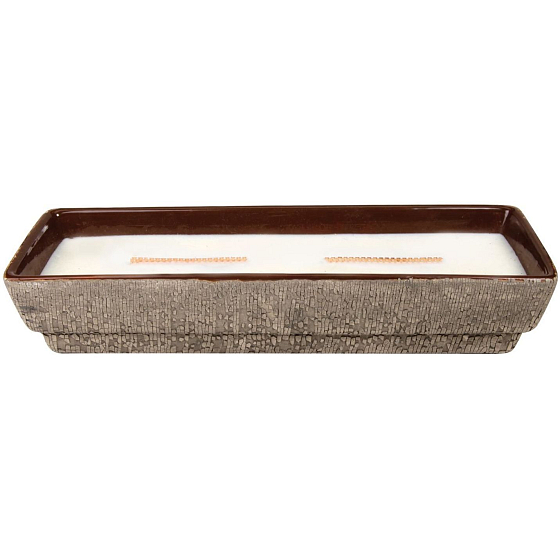 WoodWick Fireplace Fireside - Oheň v krbu vonná svíčka keramická střední 2 knoty 459,2 g