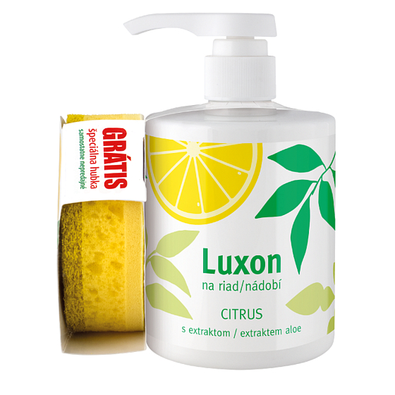 Luxon Citrus na nádobí 450 ml dávkovač + houbička