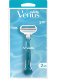 Gillette Venus Smooth damska maszynka do golenia + 2 wymienne głowice