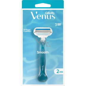 Gillette Venus Smooth damska maszynka do golenia + 2 wymienne głowice
