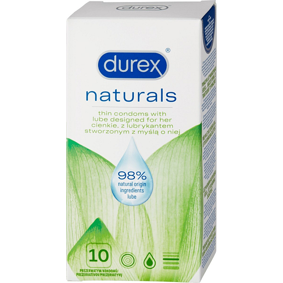 Durex Naturals kondom nominalna szerokość: 56 mm 10 sztuk