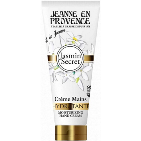 Jeanne en Provence Jasmin Secret - Tajemství Jasmínu nawilżający krem do rąk 75 ml