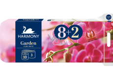 Harmony Premium Garden Pure White papier toaletowy bezzapachowy biały 17,5 m 3-warstwowy 10 sztuk