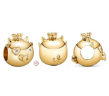 Charm Srebrna 925 Wół, Bawół jest drugim zwierzęciem w 12-letnim cyklu chińskiego zodiaku, koralik na bransoletkę