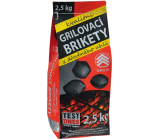 Servis Les Brikety grilovací z dřevěného uhlí 2,5 kg