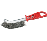 Spokar druciany szczotka, plastikowy uchwyt