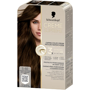 Schwarzkopf Creme Supreme farba do włosów 5-60 jasny brąz czekoladowy 60 ml