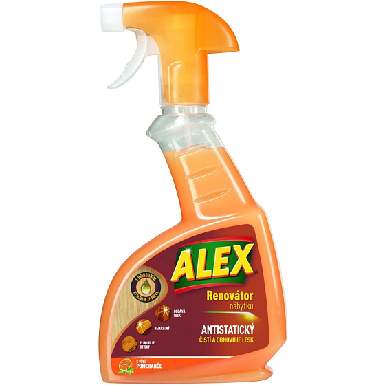 Alex renovator mebli antystatyczny zapach pomarańcza, 375 ml