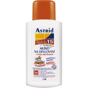 Astrid OF15 Beta-karoten mléko na opalování 400 ml rodinné balení