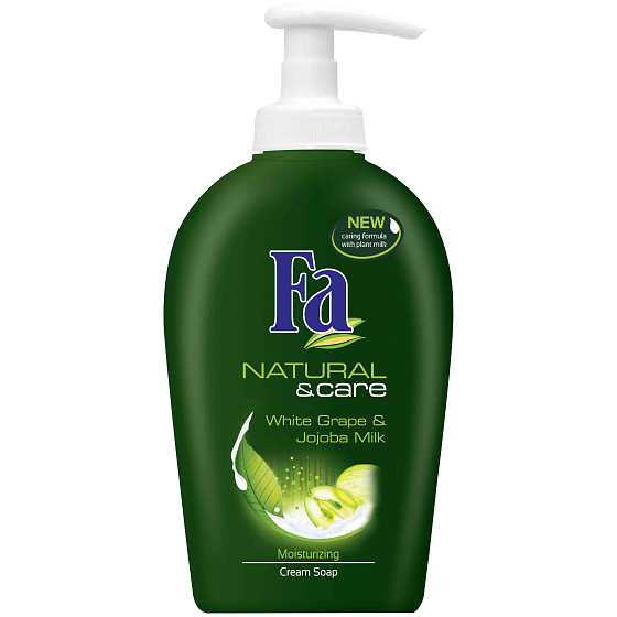 Fa Natural & Care Bílý hrozen tekuté mýdlo s dávkovačem 300 ml