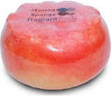 Fragrant Golden Balls Glycerinowe mydło do masażu z gąbką wypełnioną perfumami Beckham Classic w kolorze jaskrawej czerwieni 200 g
