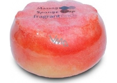 Fragrant Golden Balls Glycerinowe mydło do masażu z gąbką wypełnioną perfumami Beckham Classic w kolorze jaskrawej czerwieni 200 g