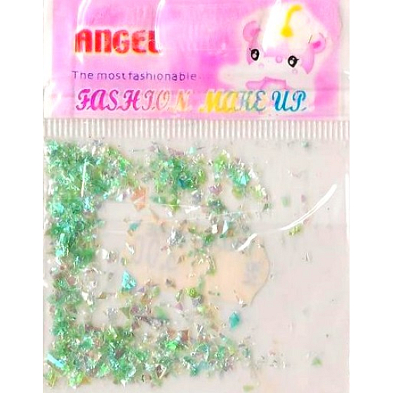 Angel Ozdoby na nehty kousky světle zelené 1 balení