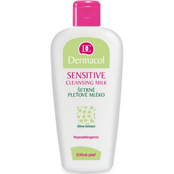 Dermacol Sensitive Cleansing Milk šetrné pleťové mléko pro citlivou pleť 200 ml