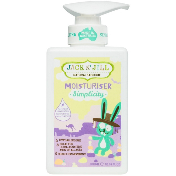 Jack N Jill BIO Simplicity Prosta mleczko do ciała dla dzieci dozownik 300 ml