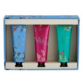 Heathcote & Ivory Trilogy Pink, Blue, Green krem nawilżający do rąk i paznokci 3 x 30 ml, zestaw kosmetyczny