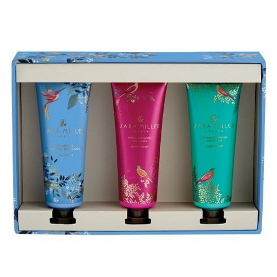 Heathcote & Ivory Trilogy Pink, Blue, Green krem nawilżający do rąk i paznokci 3 x 30 ml, zestaw kosmetyczny