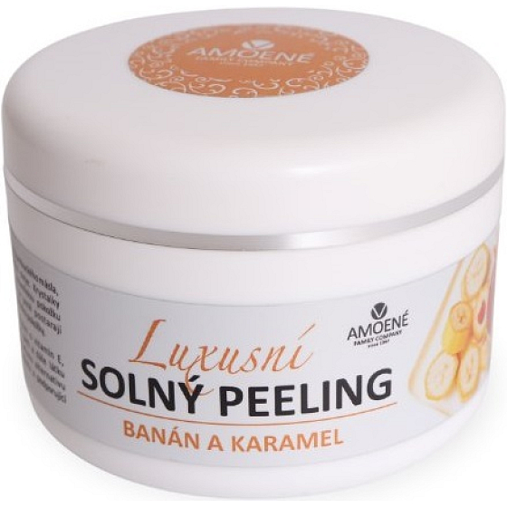 Amoené Luxusní solný peeling Banán a karamel 250 g
