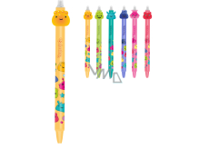 Colorino Gumka do pisania Jelly Heads pomarańczowy, niebieski wkład 0,5 mm