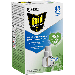 Raid Essentials wymienna wkładka do elektrycznego odparacza, 21 ml, 45 nocy Raid Essentials wymienna wkładka do elektrycznego odparacza, 21 ml, 45 nocy