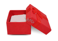 Pudełko na biżuterię z gąbką w małym czerwonym 4 x 4 x 2,5 cm 1 sztuka