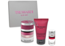 Trussardi Ruby Red woda perfumowana 30 ml + emulsja pod prysznic 30 ml + woda perfumowana 7 ml miniatura, zestaw prezentowy dla kobiet