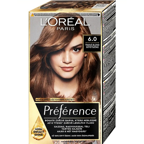 L'Oreál Paris Préférence farba do włosów 6.0 ciemny blond