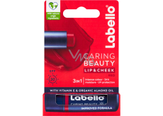 Labello balsam do ust i policzków Caring Beauty Lip & Cheek Red OF 30