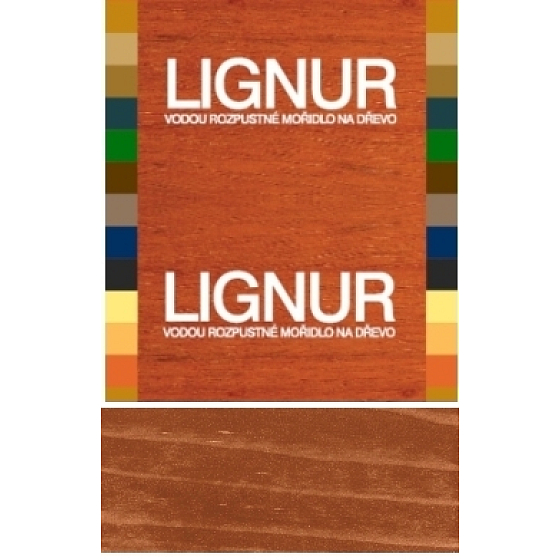 Lignur hněď mahagon vodou rozpustné mořidlo na dřevo 40 g