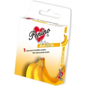Pepino Banan prezerwatywa z naturalnego lateksu 3 sztuki