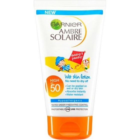 Garnier Ambre Solaire Resisto SPF50 voděodolný ochranný krém pro děti 50 ml