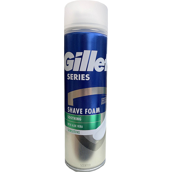 Gillette Series Sensitive pěna na holení pro muže 250 ml