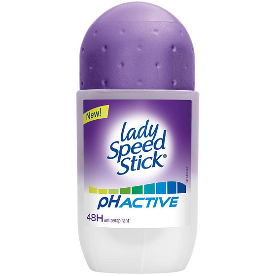 Lady Speed Stick Active pH kuličkový antiperspirant deodorant roll-on pro ženy 50 ml