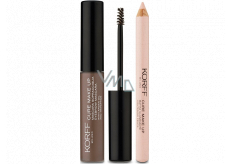 Korff Cure Make Up Eyebrow Kit tusz do brwi 02 4 ml + ołówek do brwi, zestaw kosmetyczny