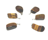 Tygrysie Oko Troml Zawieszka Kamień Naturalny 2,5 cm 1 szt., Kamień Słońca i Ziemi, Przynosi Szczęście i Bogactwo