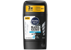 Nivea Men Black & White Invisible Fresh antyperspirant w sztyfcie dla mężczyzn 50 ml