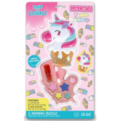 Skin Treats Born To Sparkle pomadka 0,8 g + cienie do oczu 4,8 g, zestaw kosmetyków dla dzieci