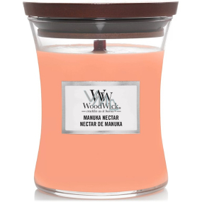 WoodWick Manuka Nectar - Nektar manuka vonná svíčka s dřevěným knotem a víčkem sklo střední 275 g WoodWick Manuka Nectar - Nektar manuka vonná svíčka s dřevěným knotem a víčkem sklo střední 275 g