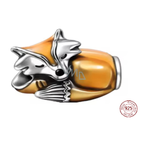Charm Srebrny 925 Lisica, koralik na bransoletkę, zwierzę