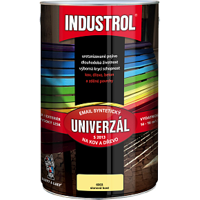 Industrol S2013 uniwersalny połyskowa farba wierzchnia na metal i drewno, 6050 jasny kremowy, 4 l