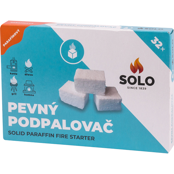 Solo parafinowy twardy podpałka, 32 podpałek