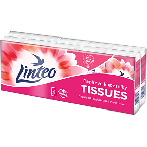 Linteo 3-warstwowe chusteczki papierowe, 10 × 10 sztuk
