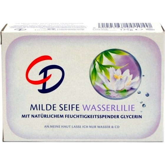CD Wasserlilie - Vodní leknín a glycerin toaletní mýdlo 125 g
