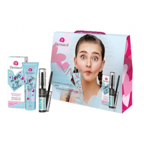Dermacol Love My Face pleťový krém 50 ml + Selfie řasenka černá 6 ml, kosmetická sada Dermacol Love My Face pleťový krém 50 ml + Selfie řasenka černá 6 ml, kosmetická sada