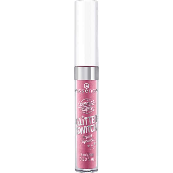 Essence Cosmic Cuties Glitter Switch tekutá rtěnka 01 Glittery Rose 3 ml