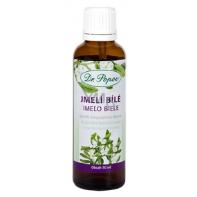 Dr. Popov Jemioła biała oryginalne ziołowe krople na zdrowe ciśnienie krwi i prawidłowe funkcjonowanie układu krążenia suplement diety 50 ml