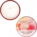 Heart & Home Růže a maliny Sojová vonná svíčka v mističce hoří až 12 hodin 36 g